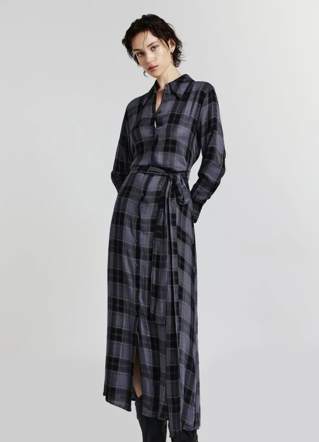 Calliope Atelier robe chemise femme imprimé manches longues