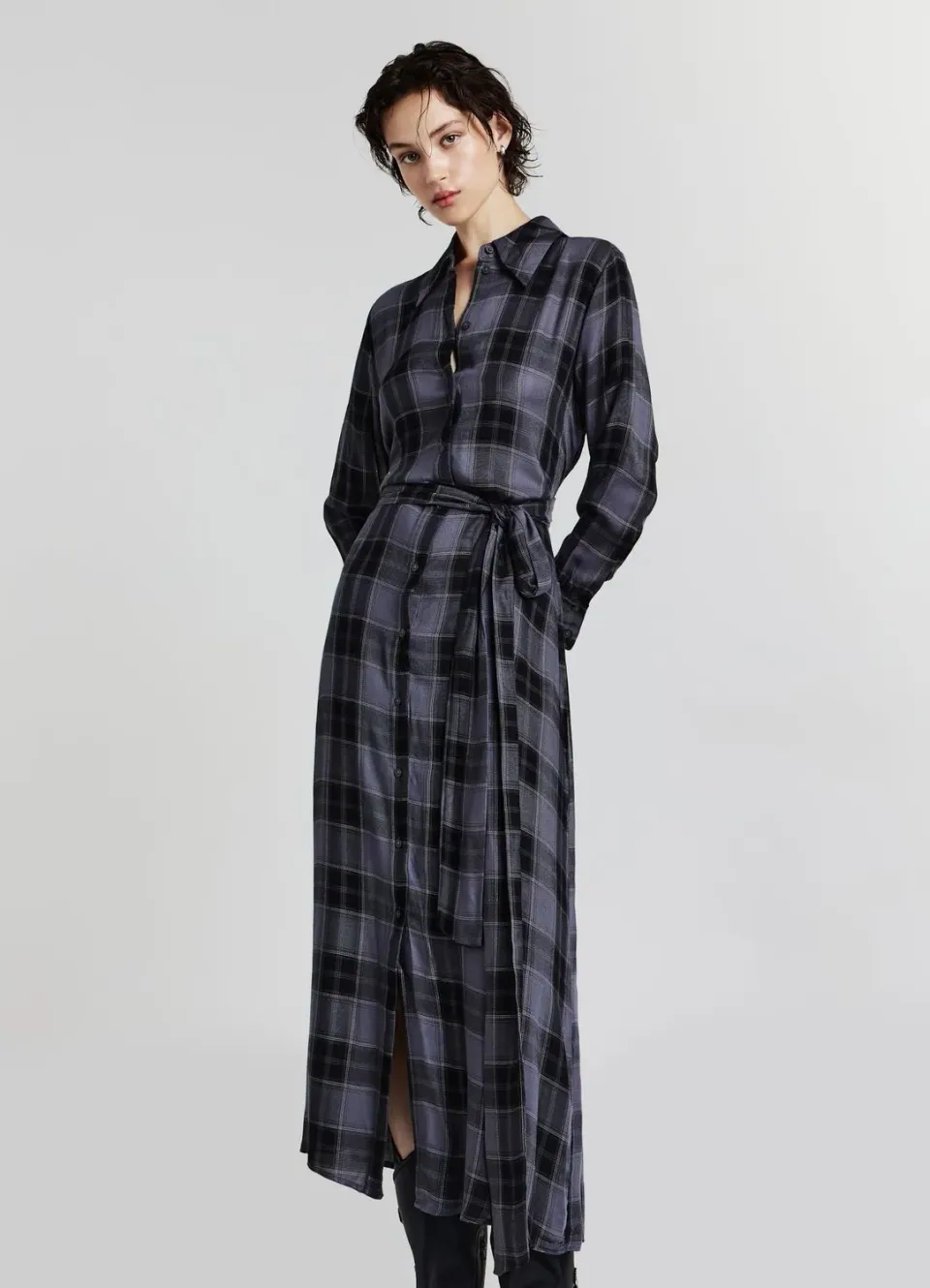 Calliope Atelier robe chemise femme imprimé manches longues