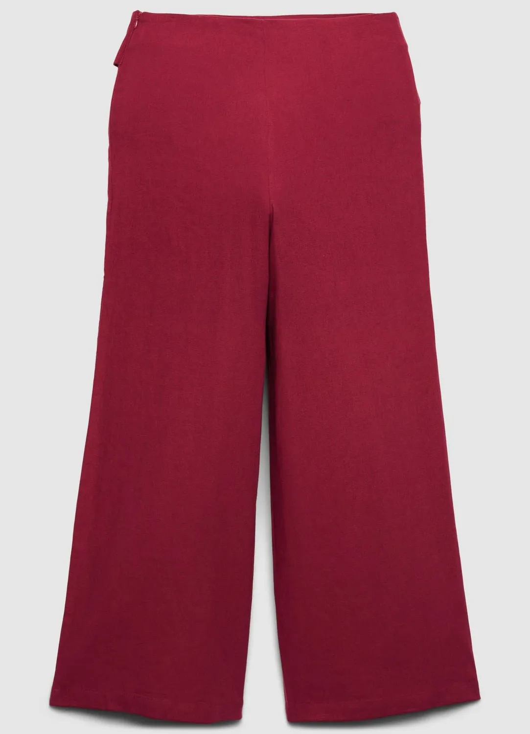 Calliope lino pantalon culotte boucle femme