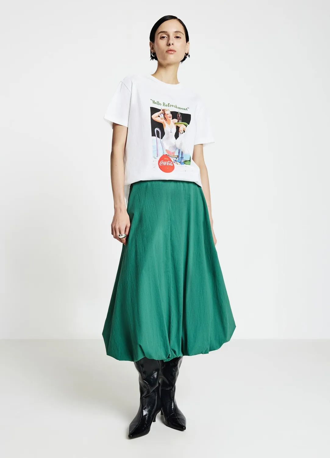 Calliope jupe ballon midi volume femme