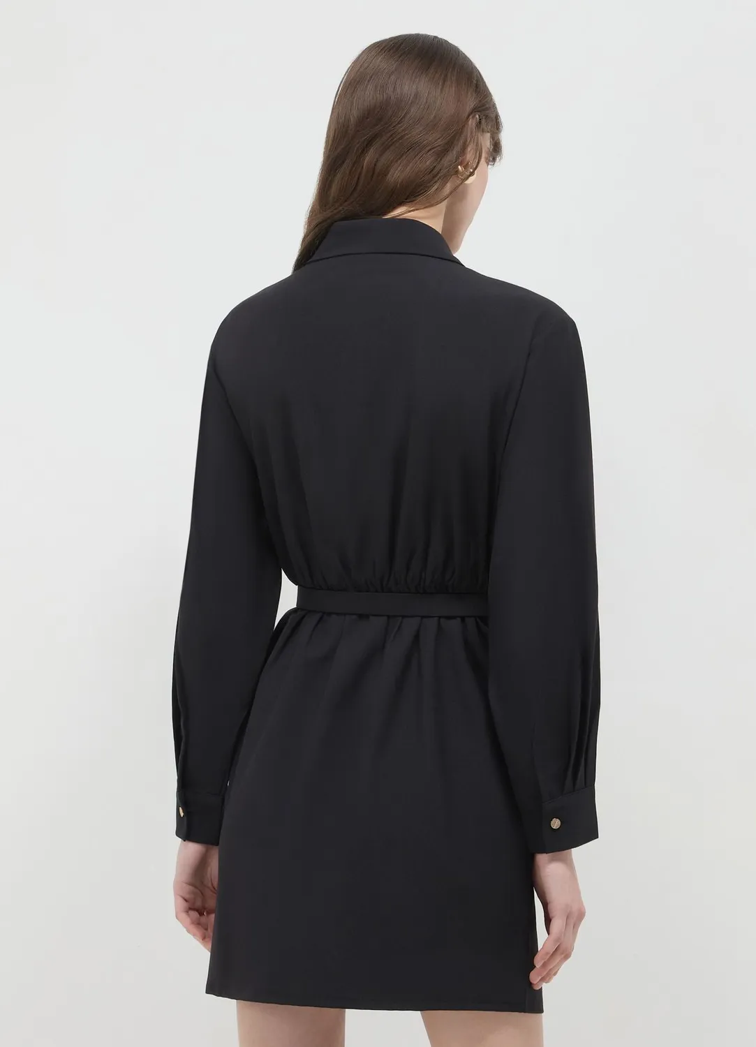 Calliope Atelier robe chemisier courte ceinture