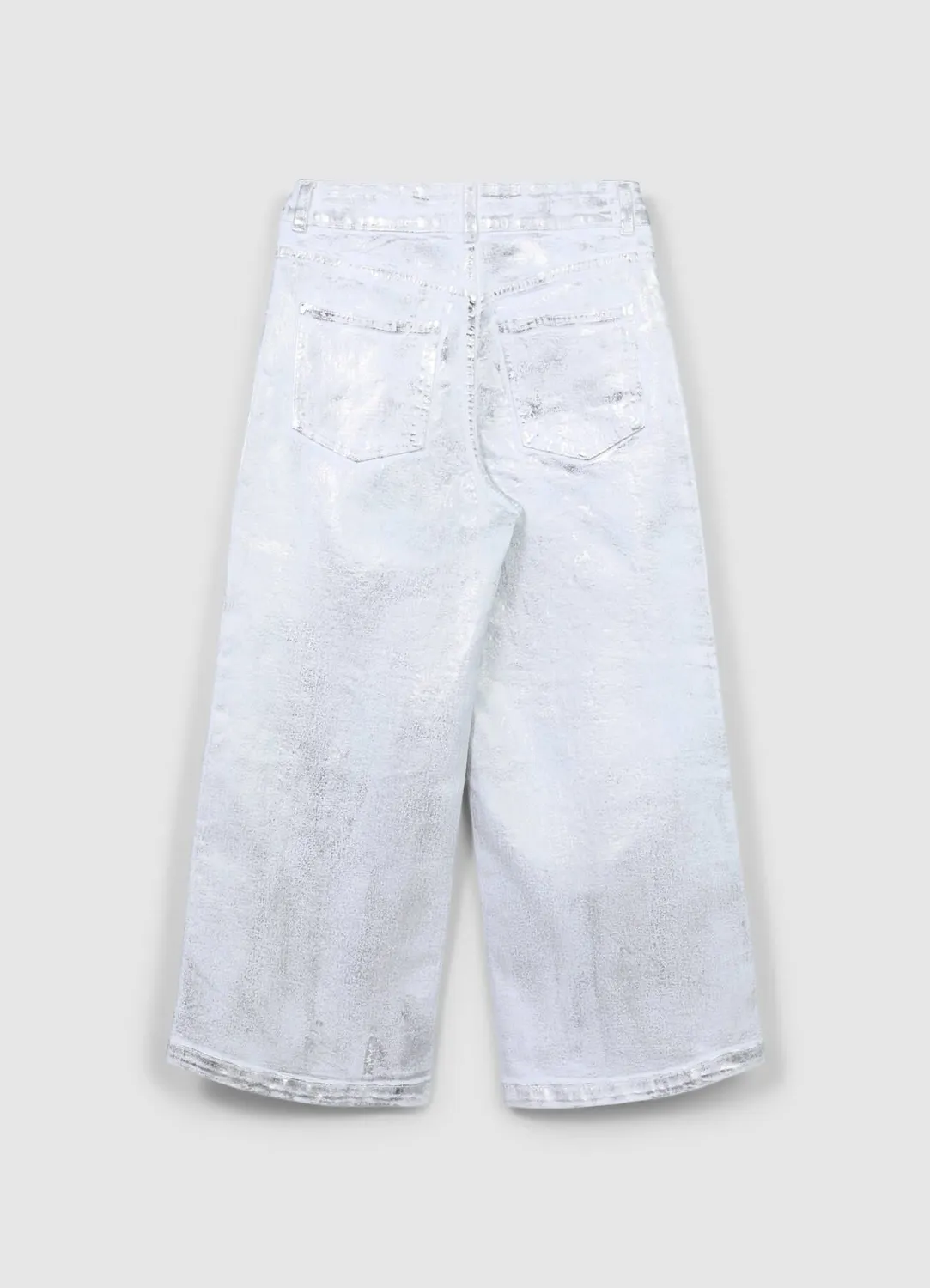 Calliope Culotte Jean femme large effet enduit 5 poches
