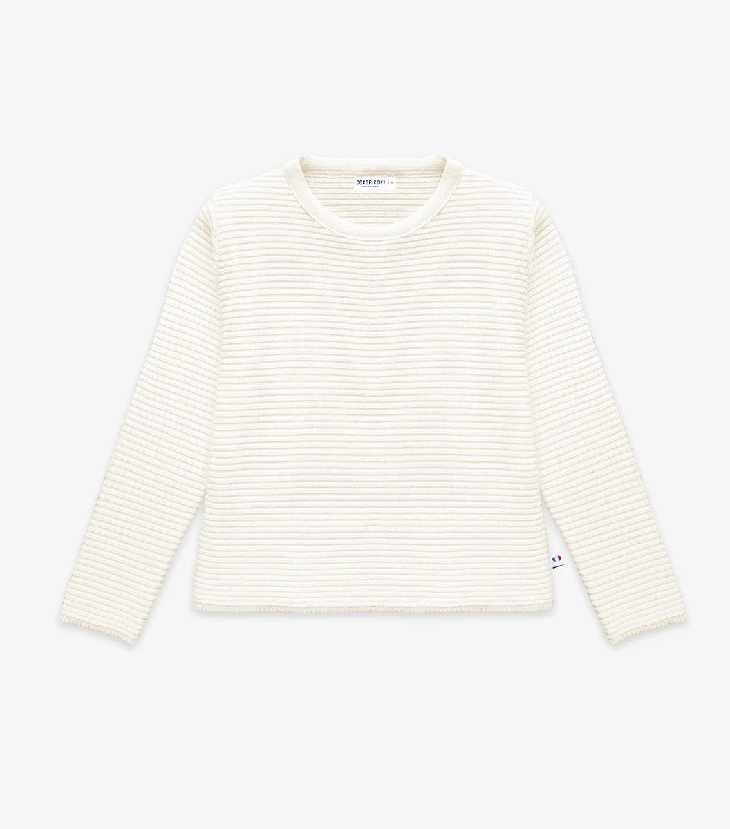 Cocorico Melody pull femme écru laine