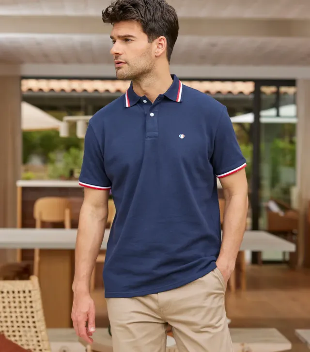 Cocorico Supporter Marine Iconique polo homme