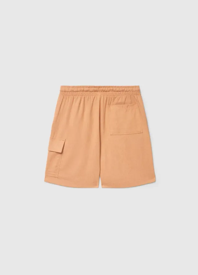Calliope short cargo lin garçon poches pattes