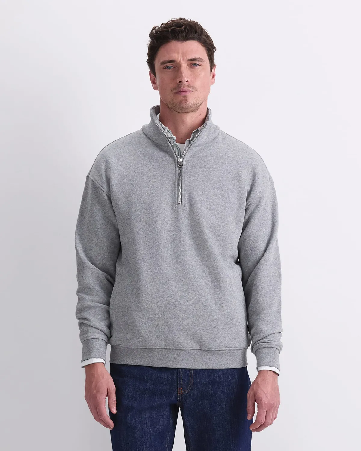 SPORTSCRAFT Quarter Zip 208094 sweat zippé coton homme