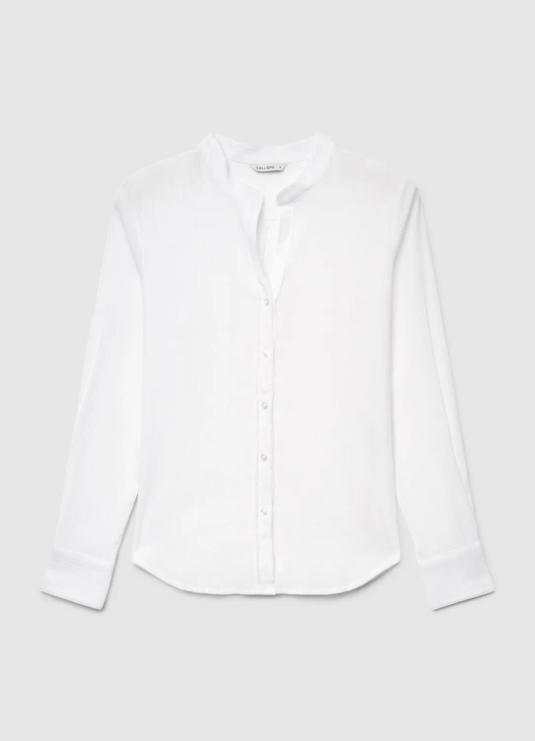 Calliope chemise femme col coréen manches longues