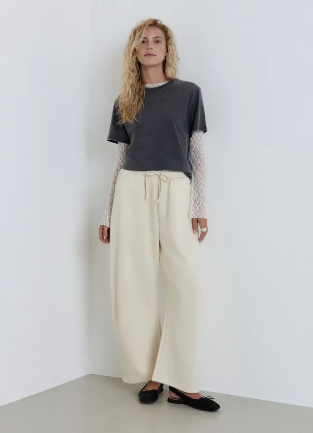 Calliope t-shirt femme délavé col rond