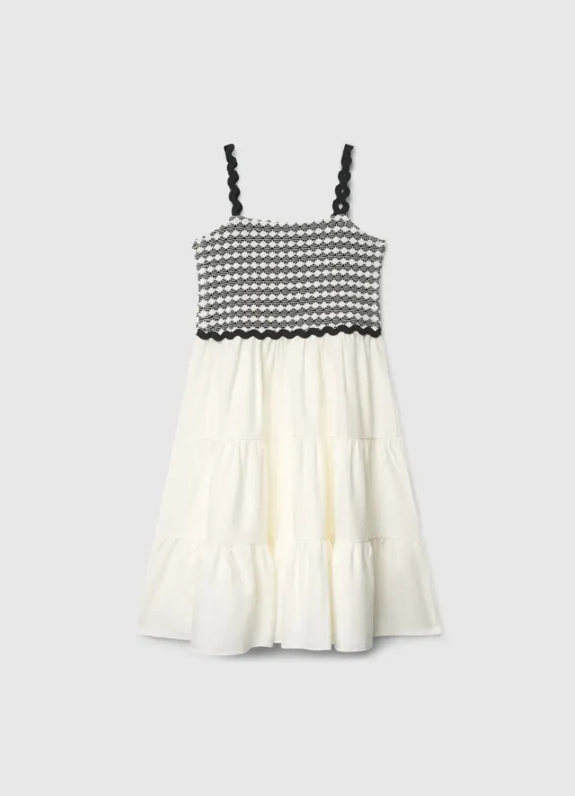 Calliope robe fille été volants bretelles été