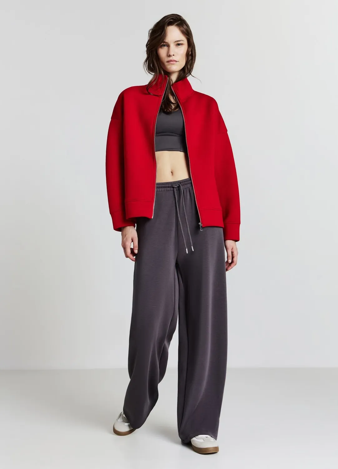 Calliope pantalon palazzo femme uni large