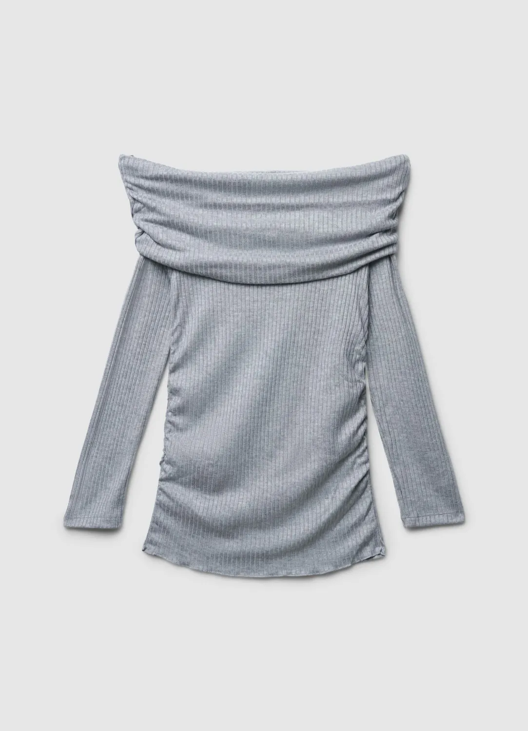 Calliope T-shirt femme épaules dénudées côtelé