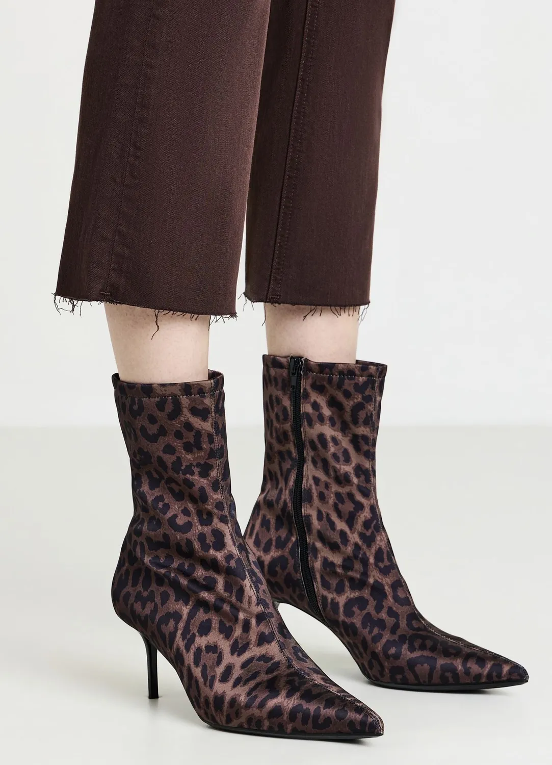 Calliope tronchetto animalier bottines femme 36-40 talon 7 cm