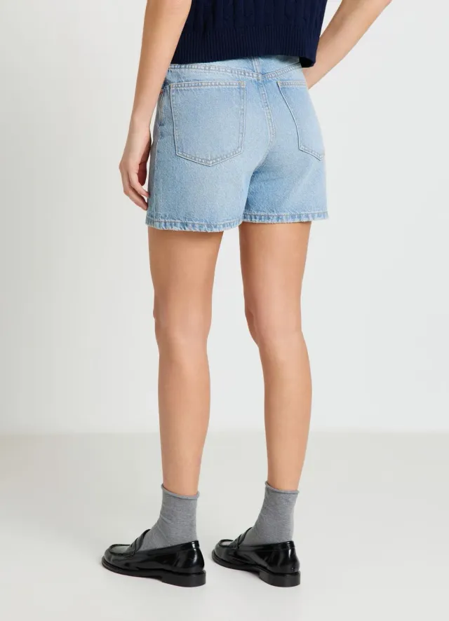 Calliope bermuda denim taille haute short femme