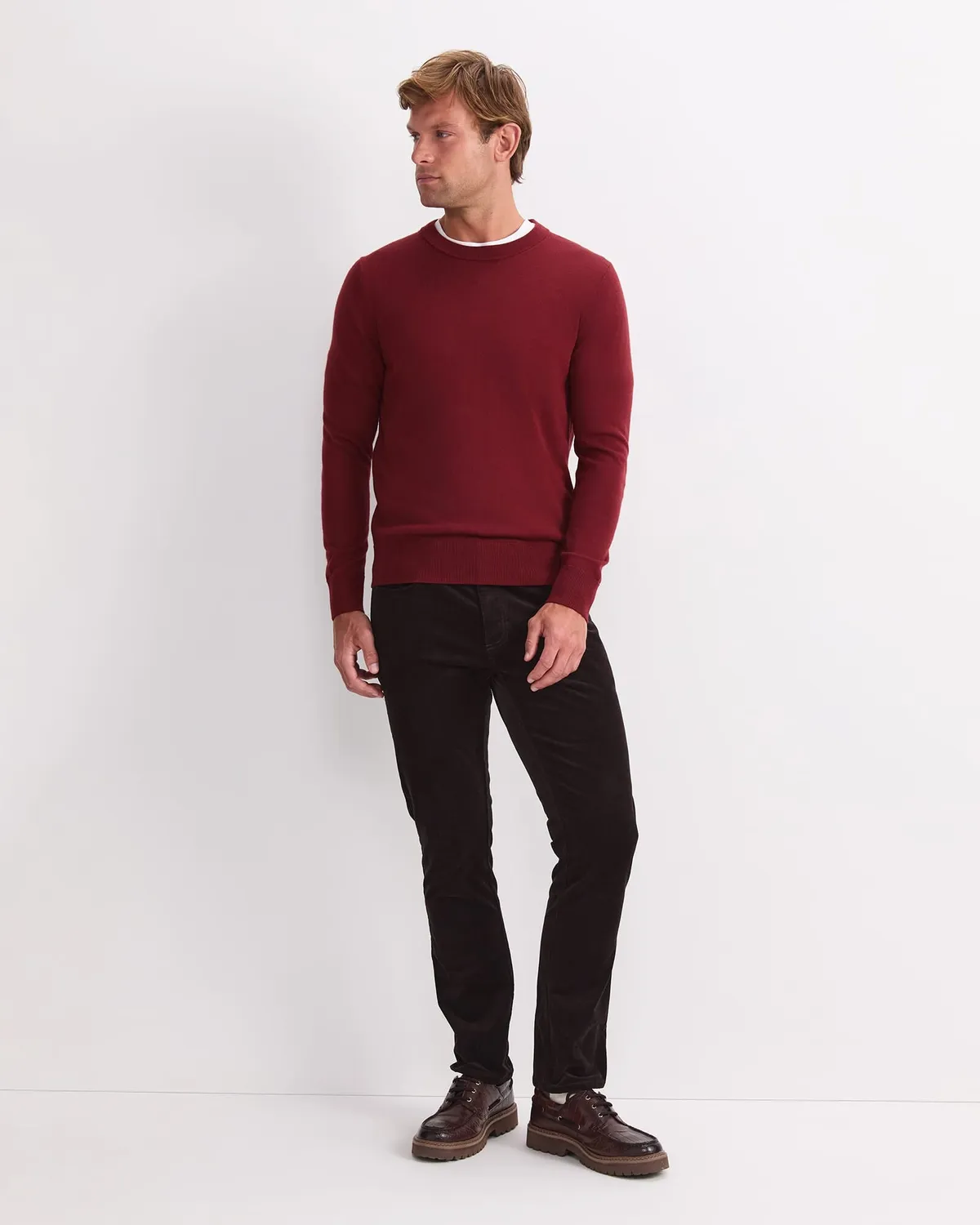 Sportscraft Merino Crew Neck pull laine mérinos homme