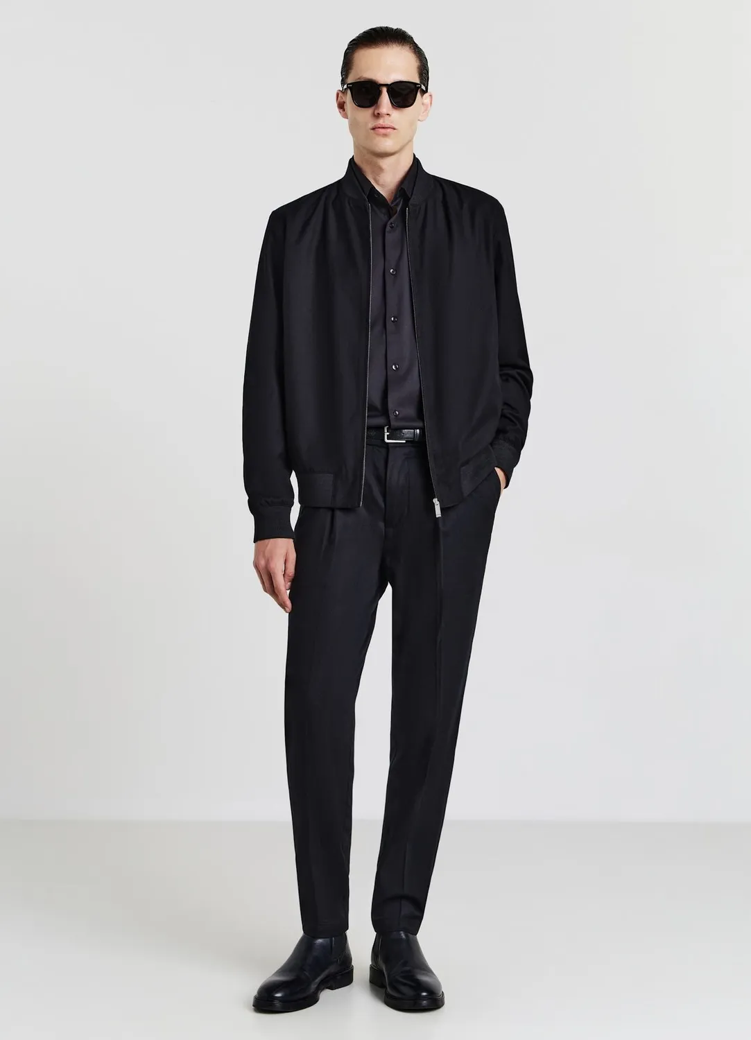 Calliope bomber homme à zip manches longues poches