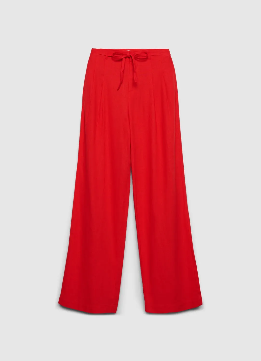 Calliope Pantalon palazzo femme large à ceinture