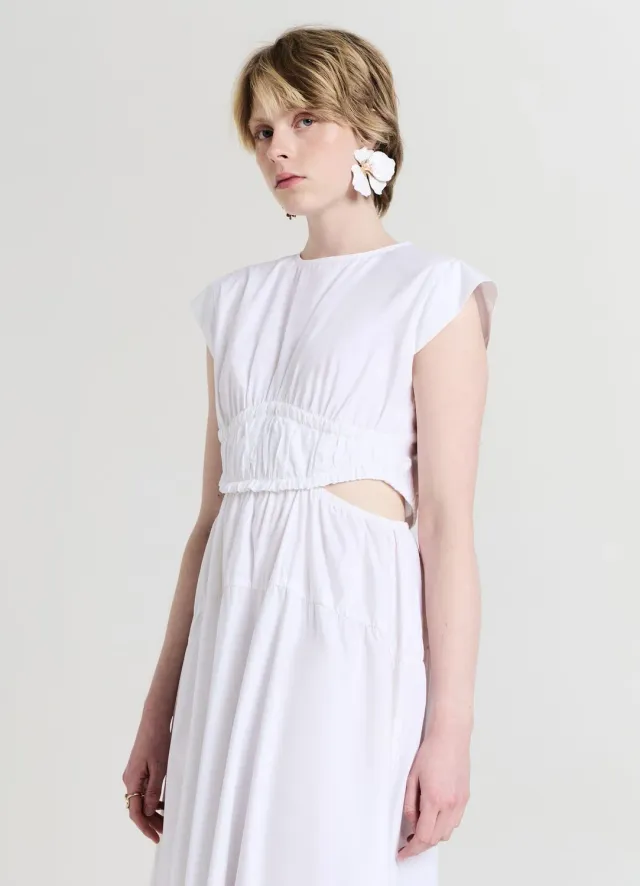 Calliope robe longue cut-out femme S coton