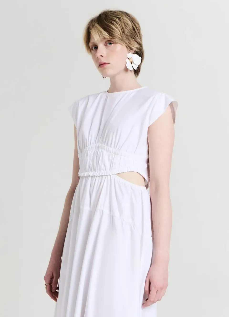Calliope robe longue cut-out femme S coton