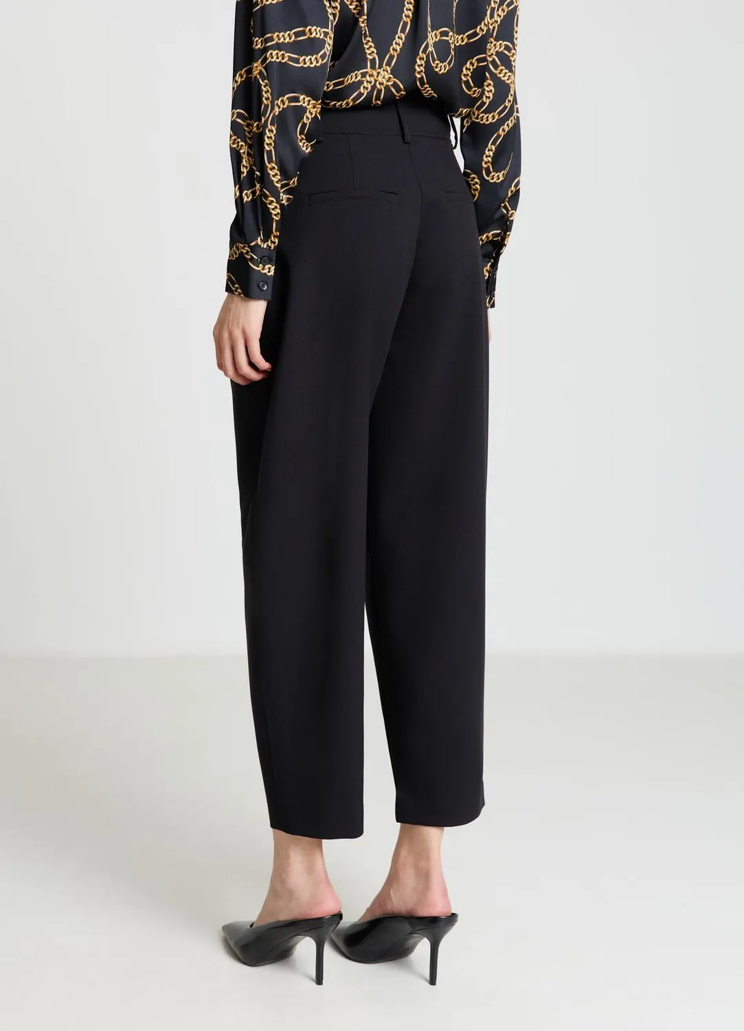 Calliope pantalon barrel femme pinces bureau