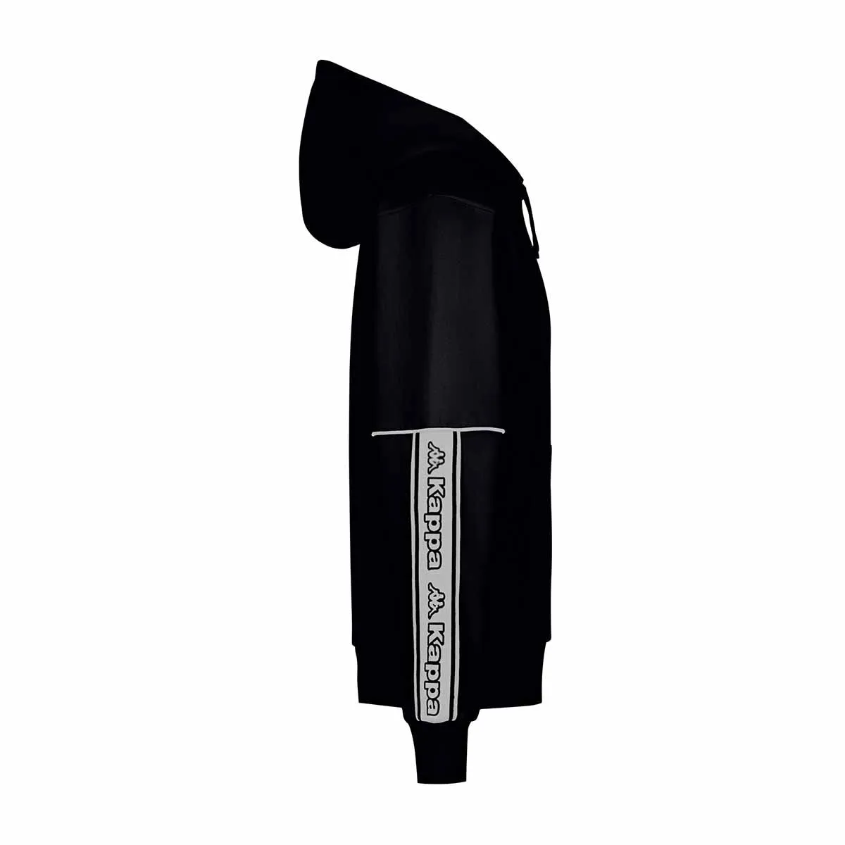 Robe di Kappa Tape Ihmou veste noire homme capuche