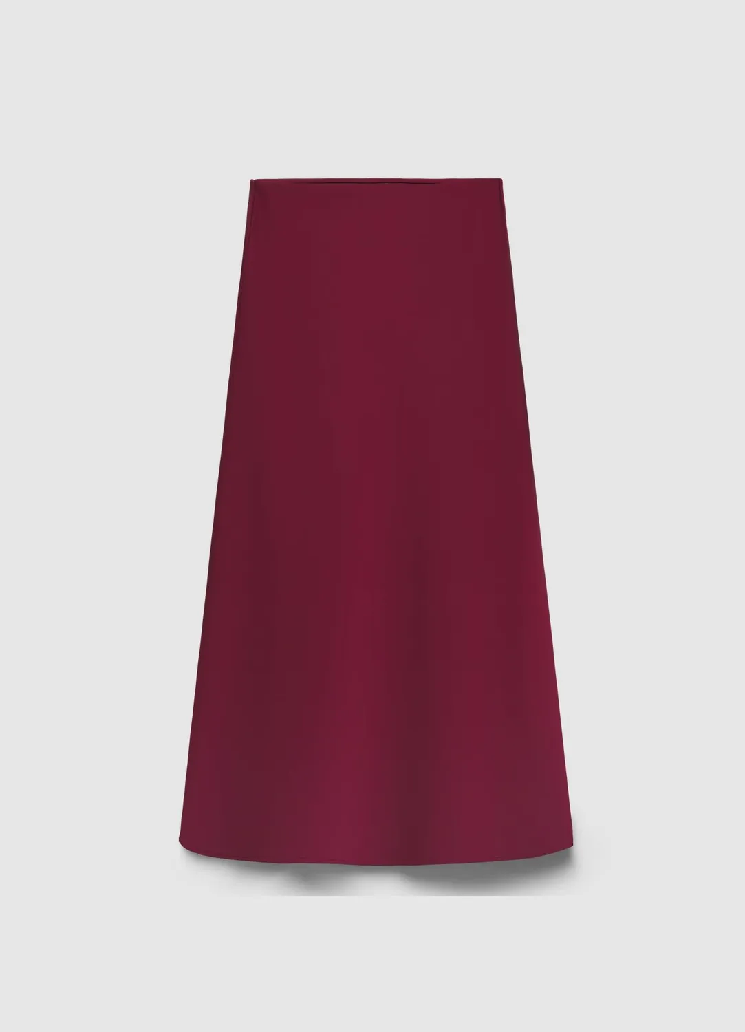 Calliope jupe midi satinée femme taille élastique