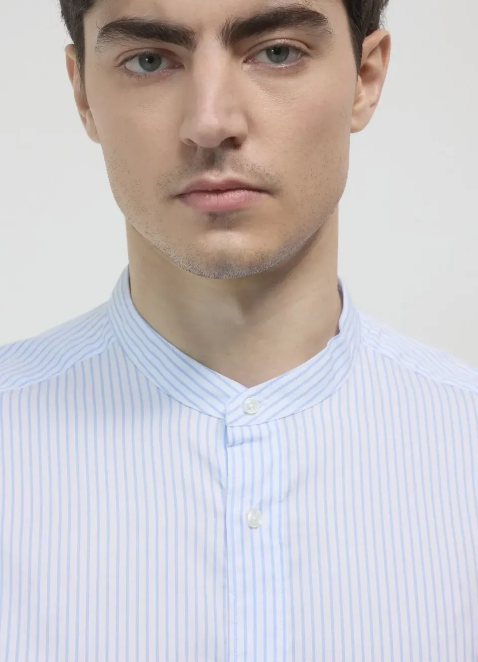 Calliope chemise coréenne rayures homme coton