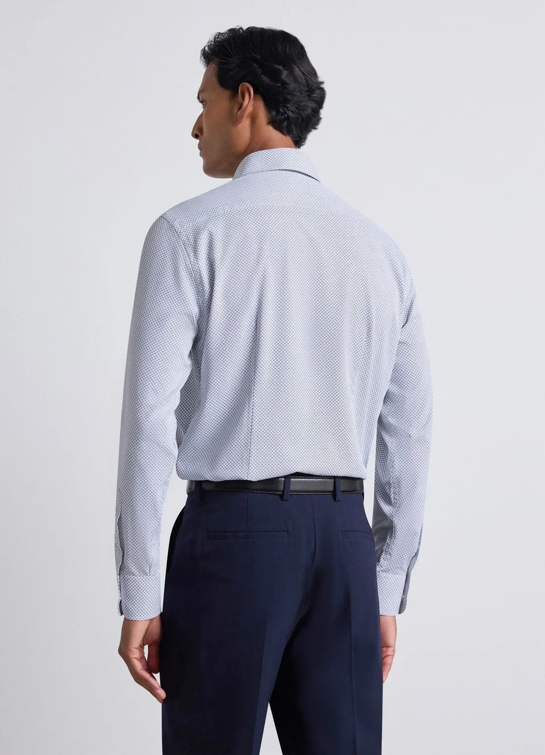 Calliope chemise slim homme micro-motif manches longues