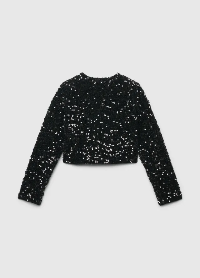 Calliope boléro fille paillettes manches longues