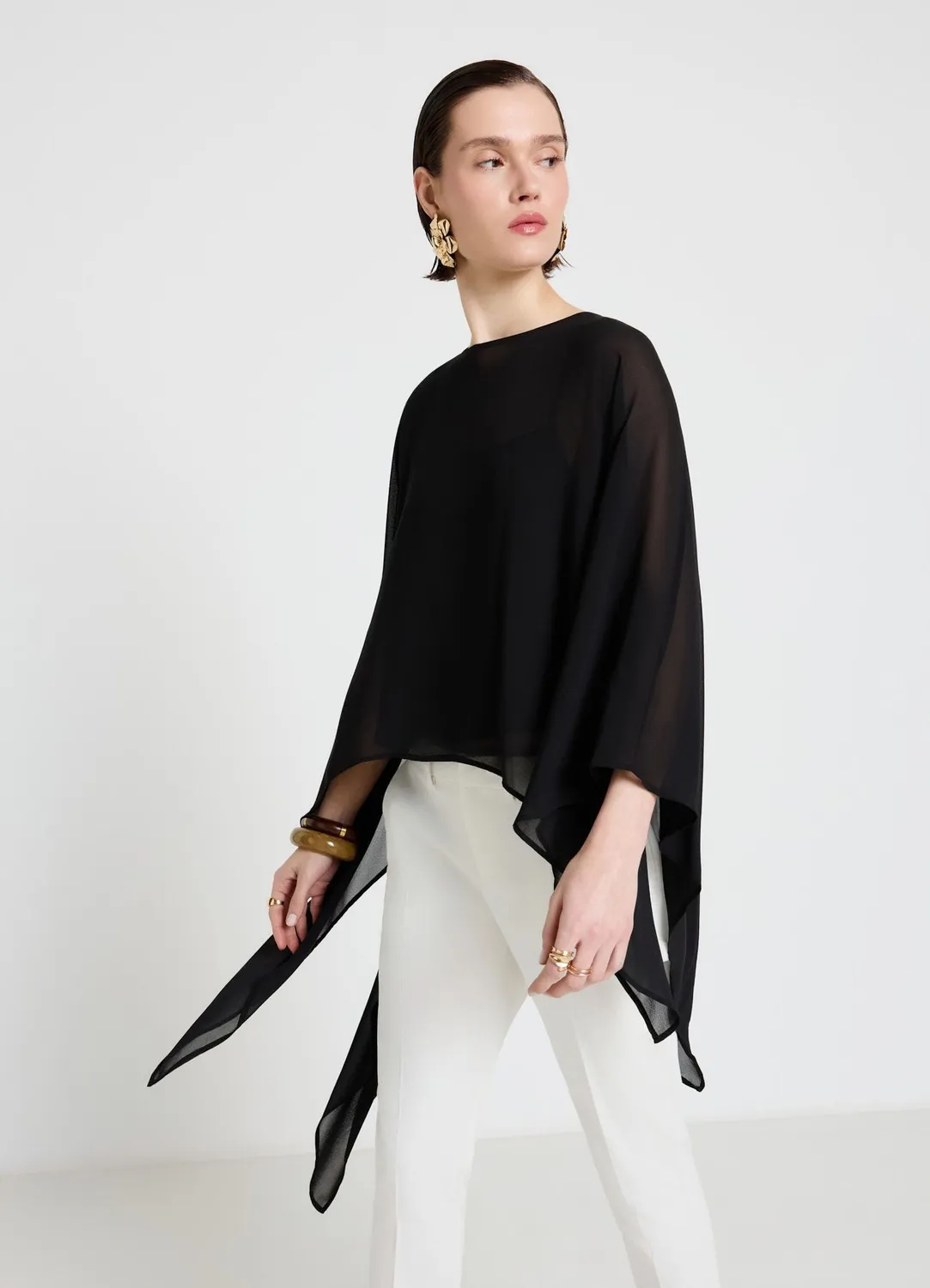 Calliope chemise kimono ample unie col rond femme