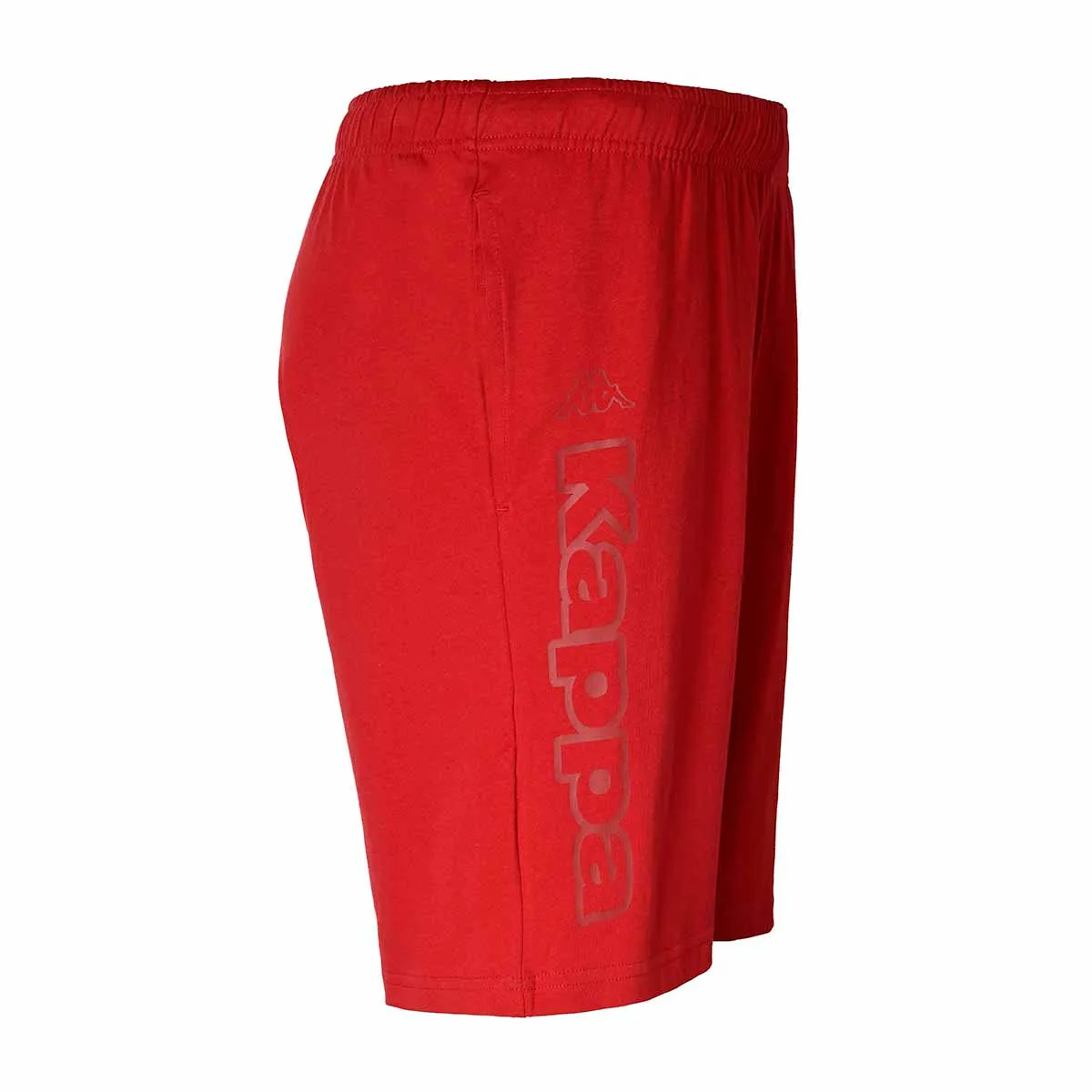 Kappa Cormi short rouge homme coton coupe droite
