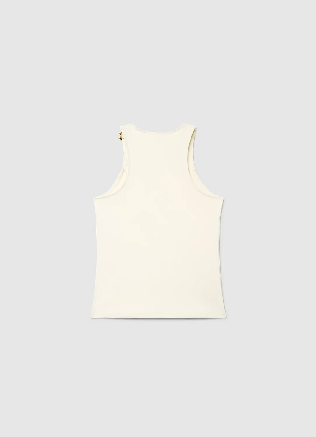 Calliope top drapé femme boucle fleur dorée