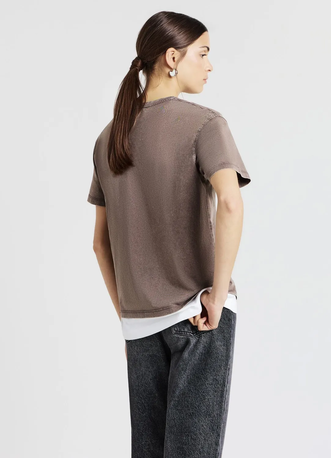 Calliope t-shirt femme coton effet délavé