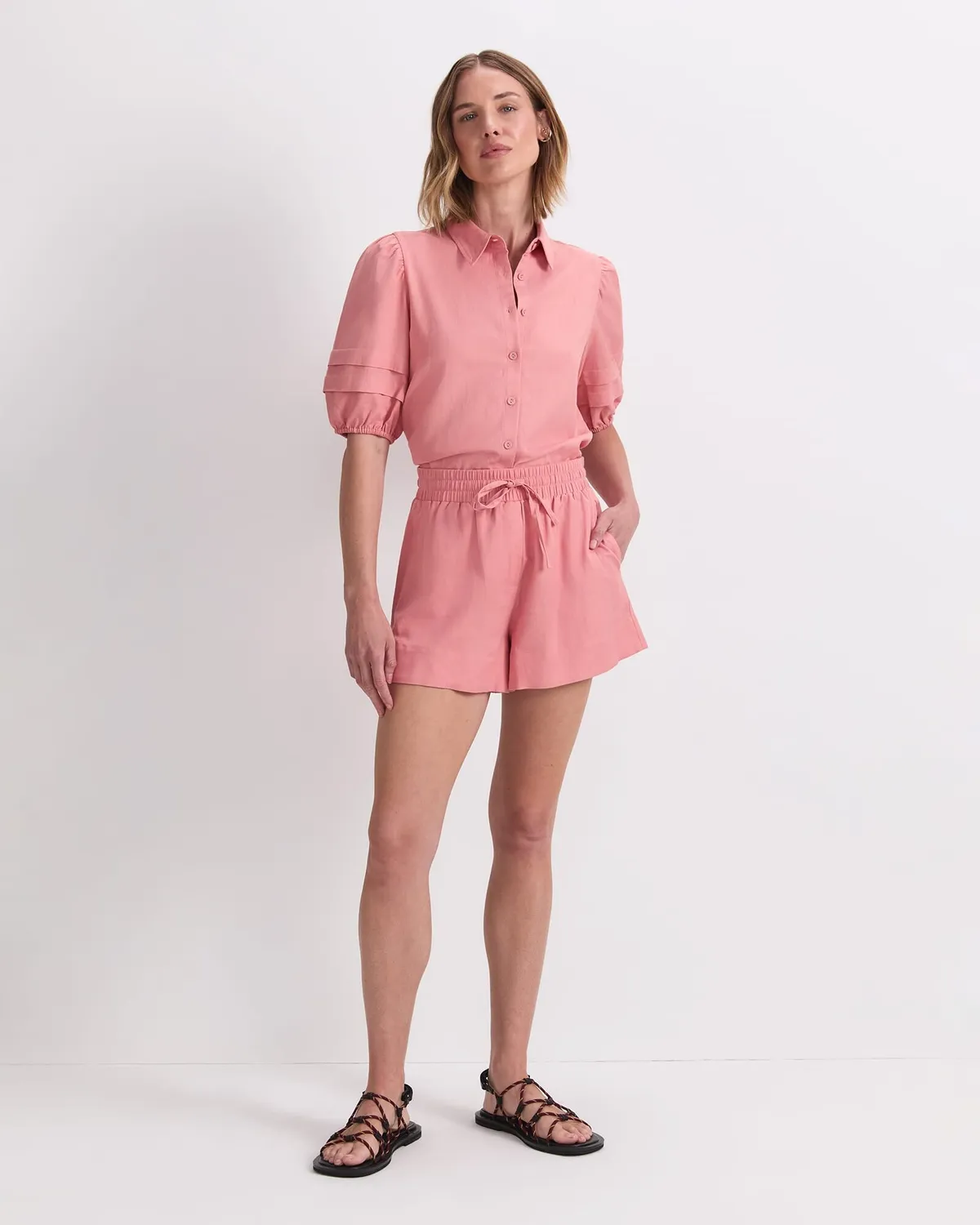 Sportscraft Lola short coton lin femme