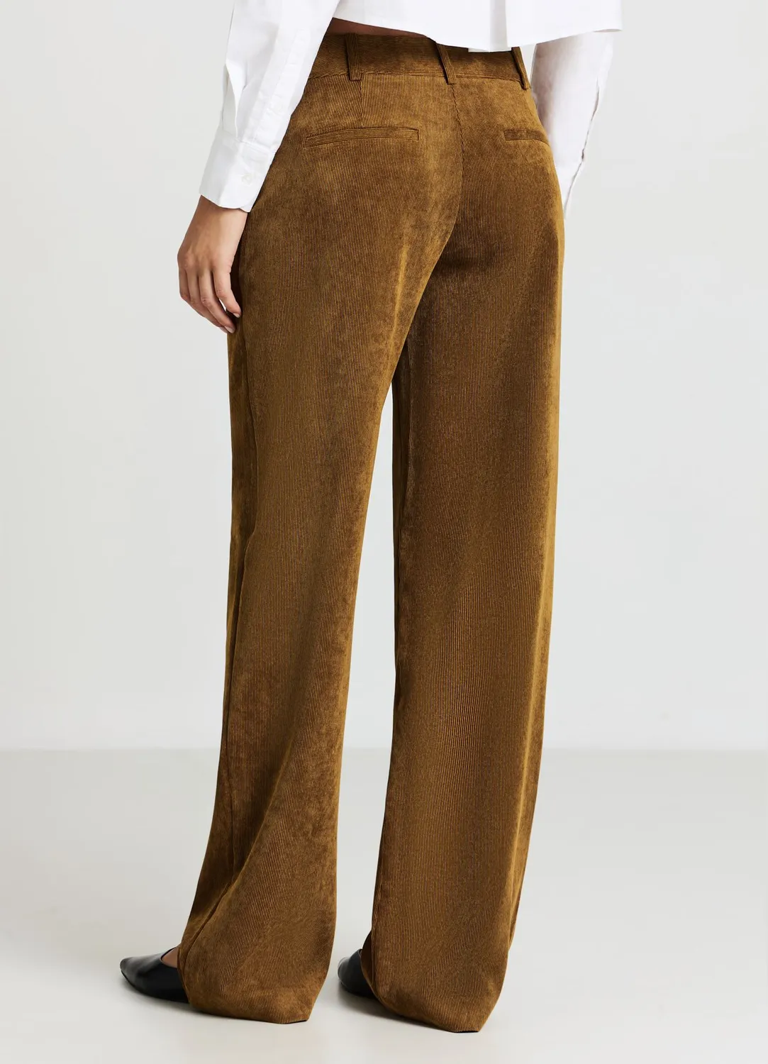 Calliope pantalon palazzo rayé femme bureau