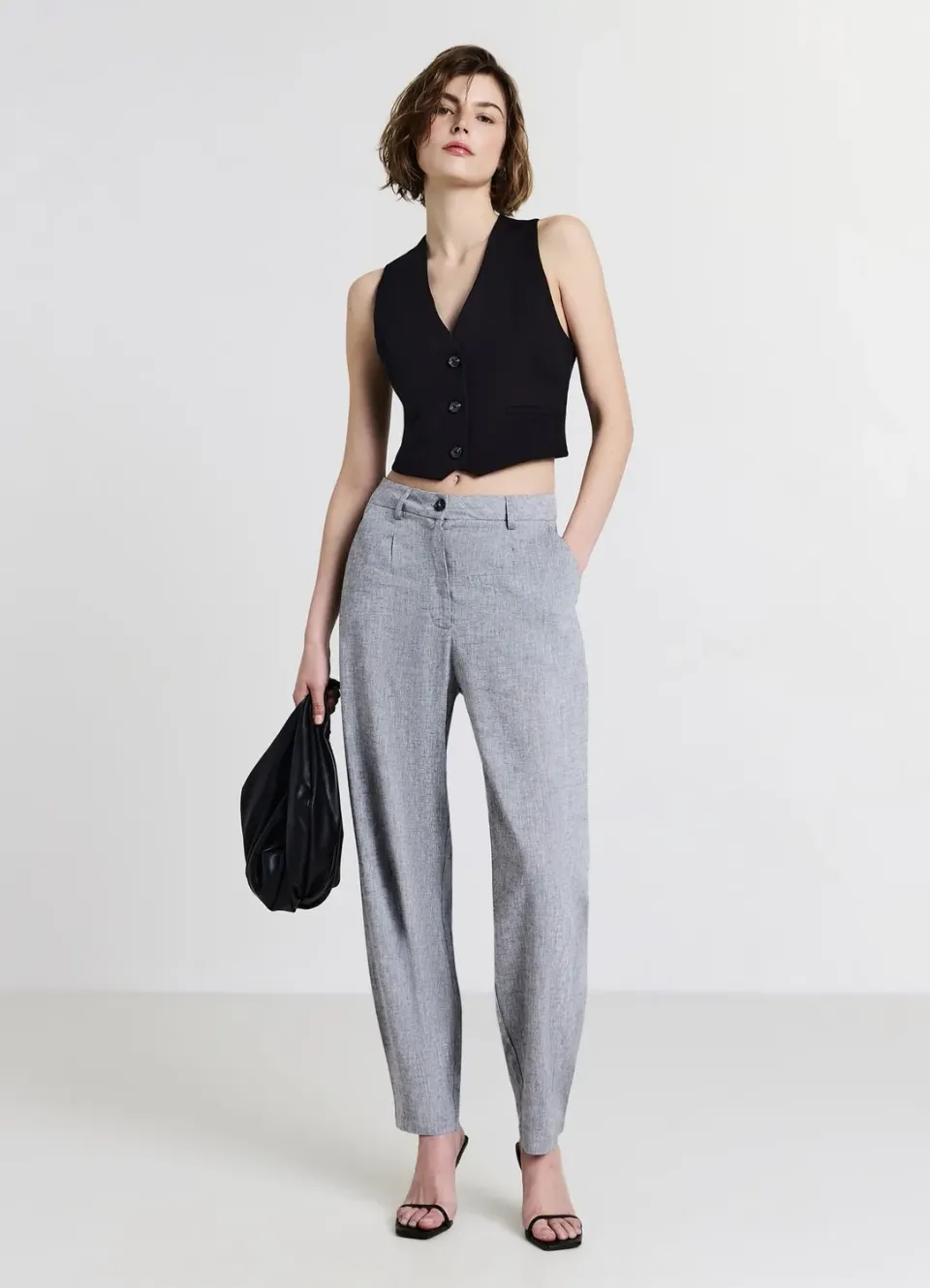 Calliope pantalon carrot femme uni regular