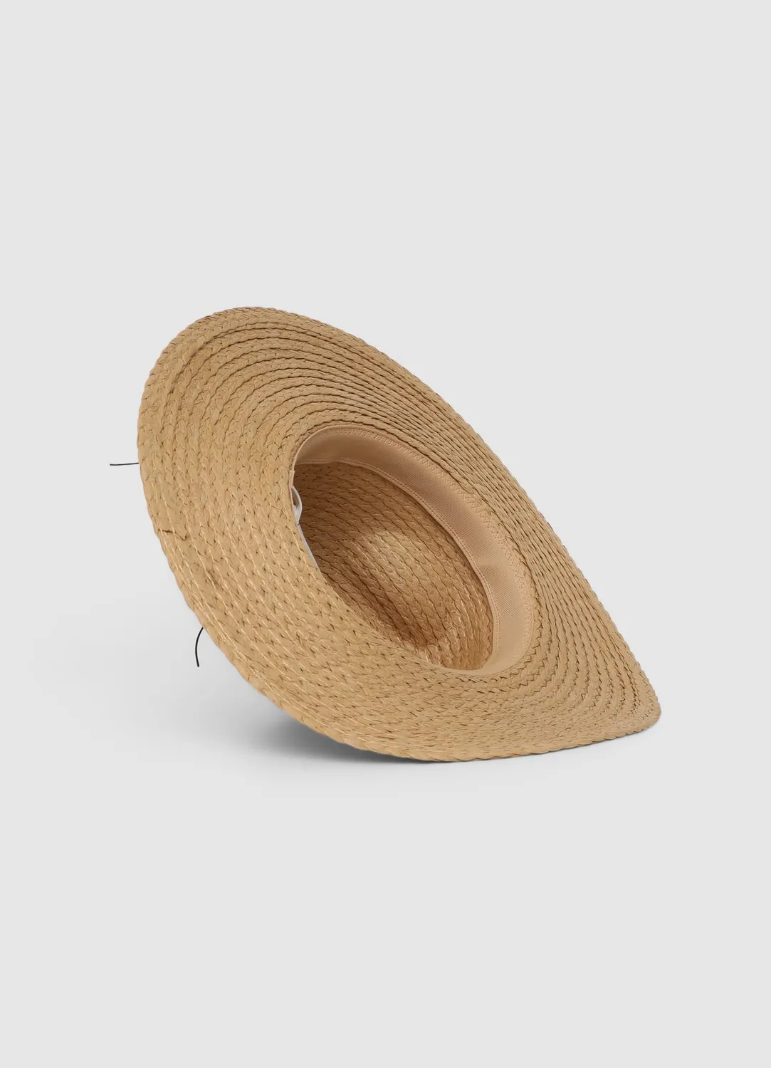 Calliope chapeau large bord femme paille tressée