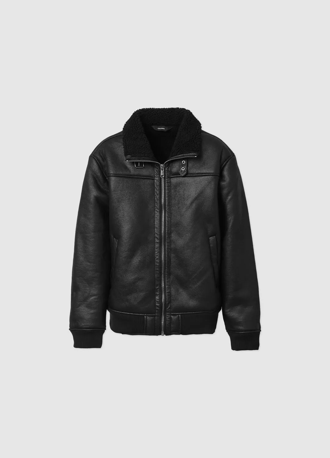 Calliope blouson homme matelassé effet mouton col montant