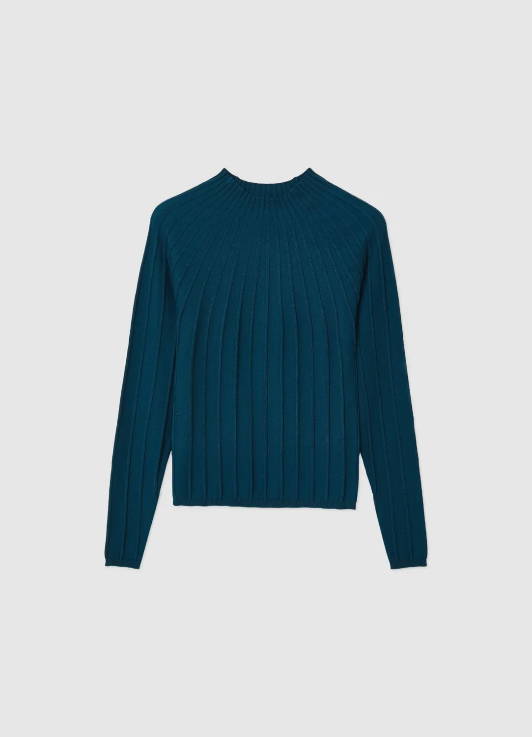 Calliope pull côtelé femme col rond manches longues