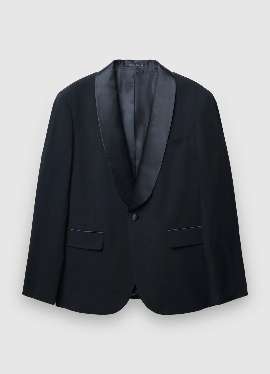 Calliope veste homme col châle 1 bouton coupe droite