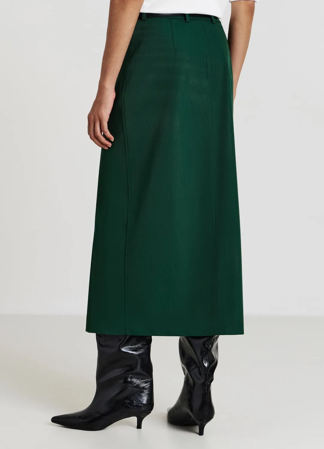 Calliope midi jupe femme fente poches
