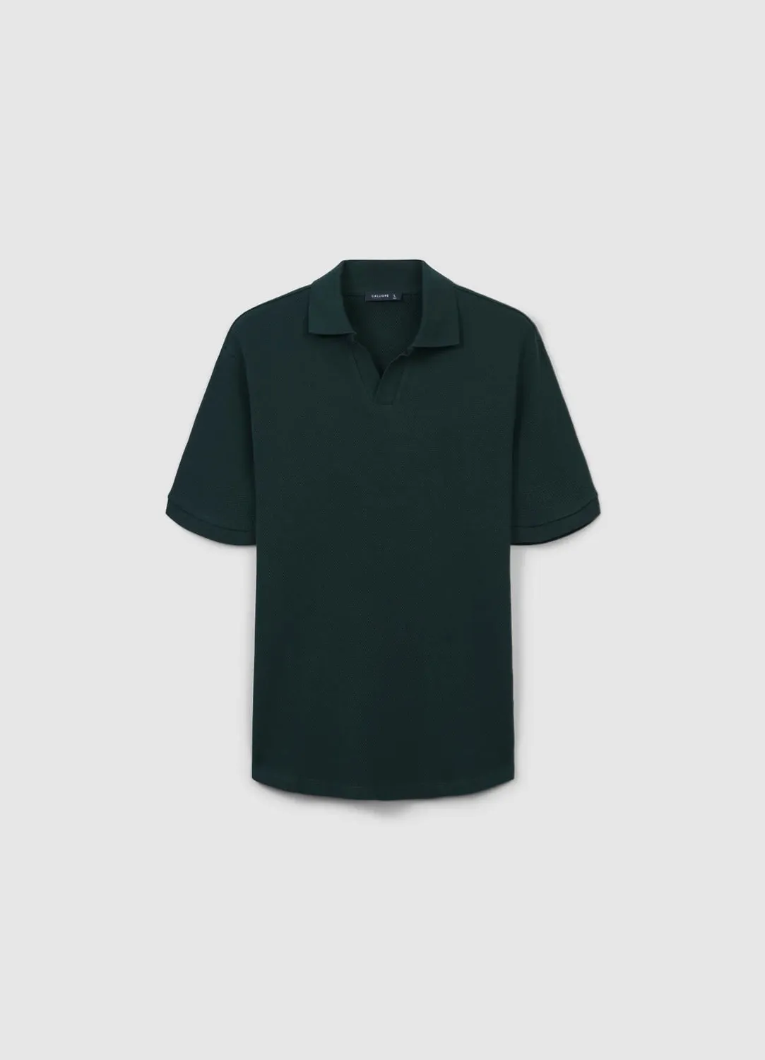 Calliope polo homme coton uni manches courtes
