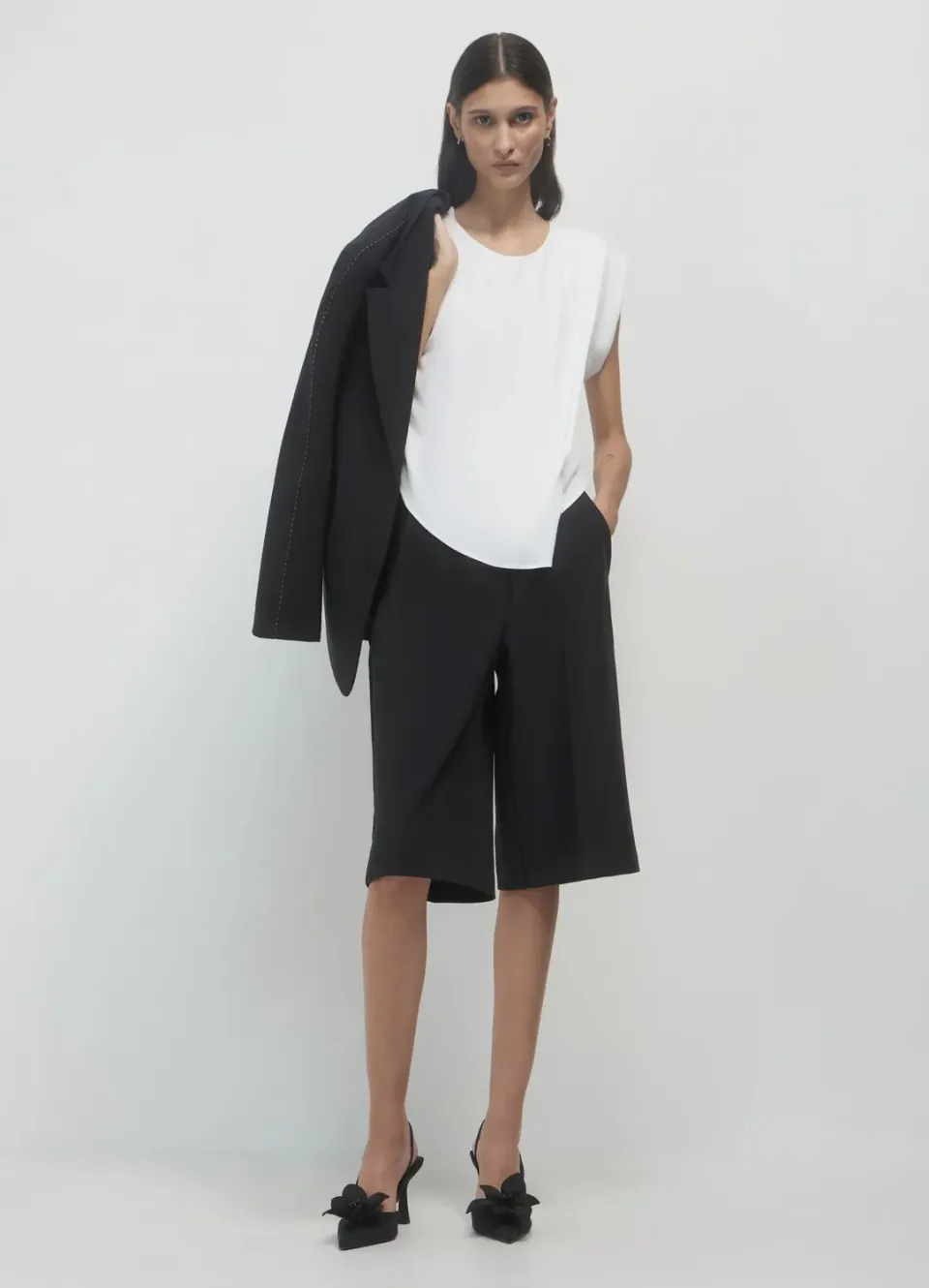 Calliope Pieghe blouse femme sans manches plissée