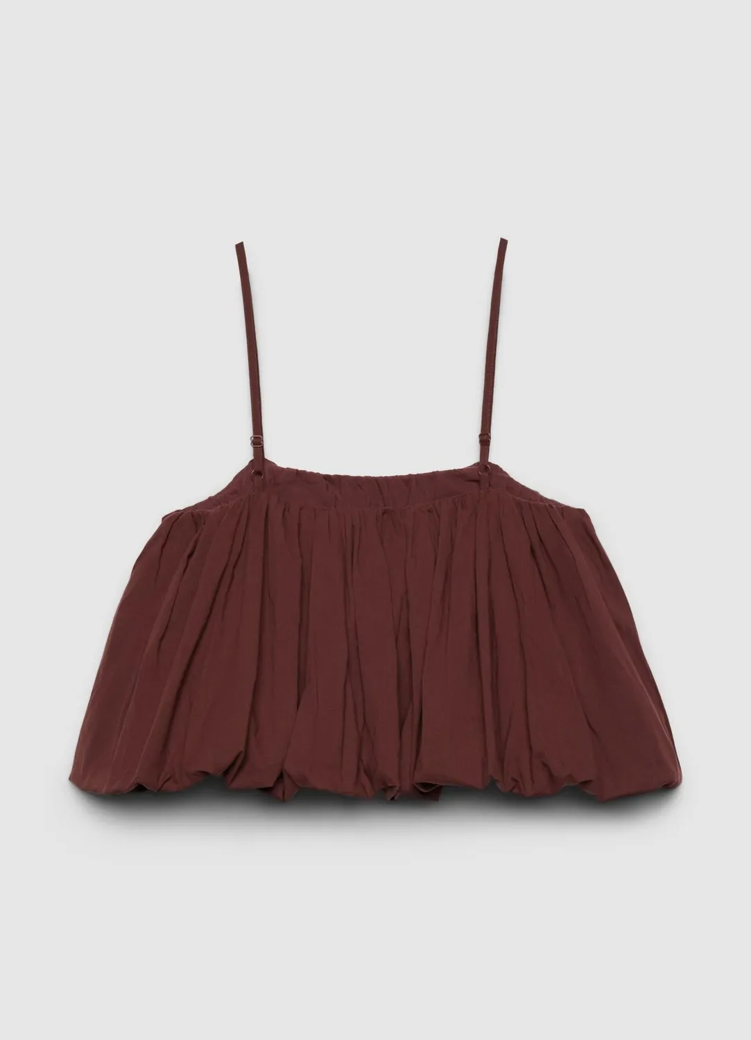 Calliope top ballon femme bretelles fines uni