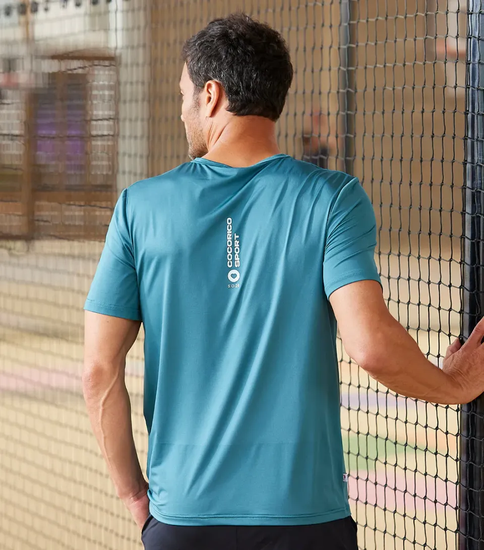 Cocorico Focus t-shirt sport homme vert technique