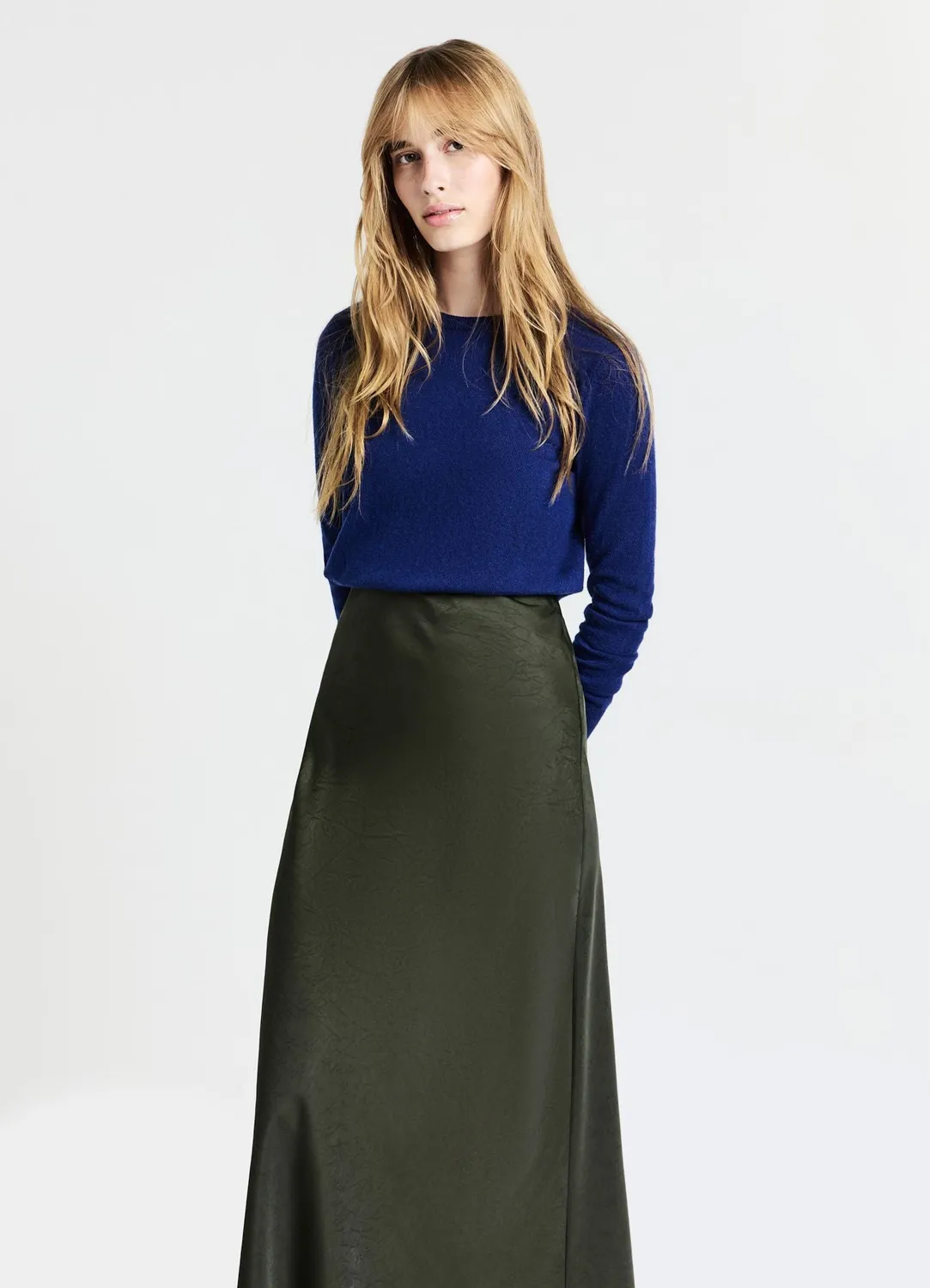 Calliope maille col rond femme pull uni fin