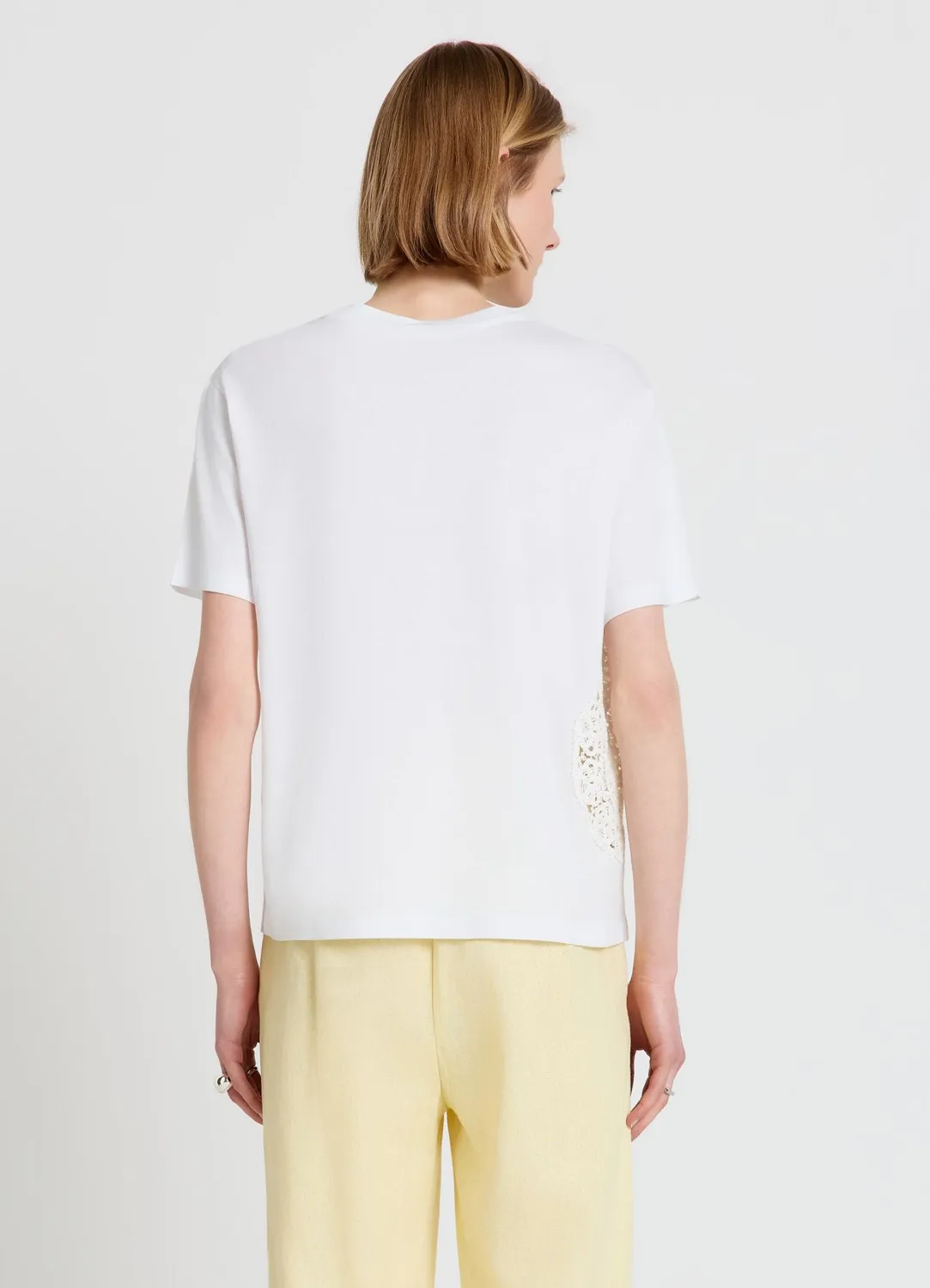 Calliope t-shirt brodé femme col rond uni