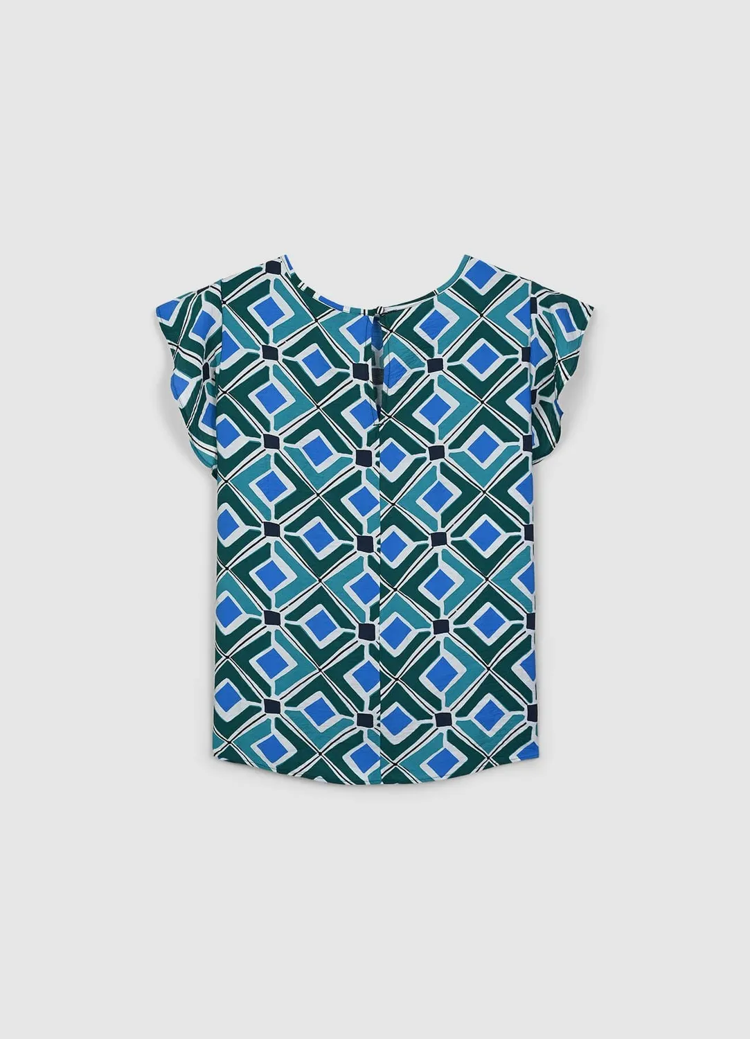 Calliope blouse géométrique femme manches courtes