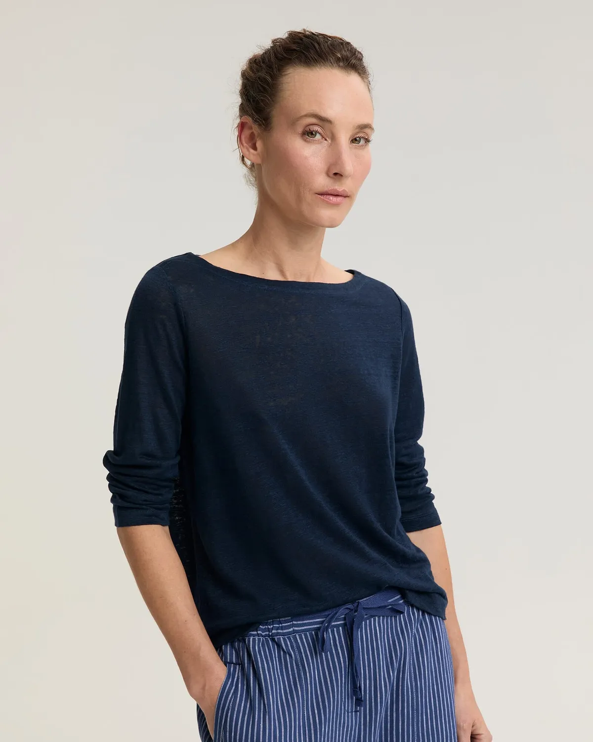 Sportscraft Cecile top lin col bateau raye femme