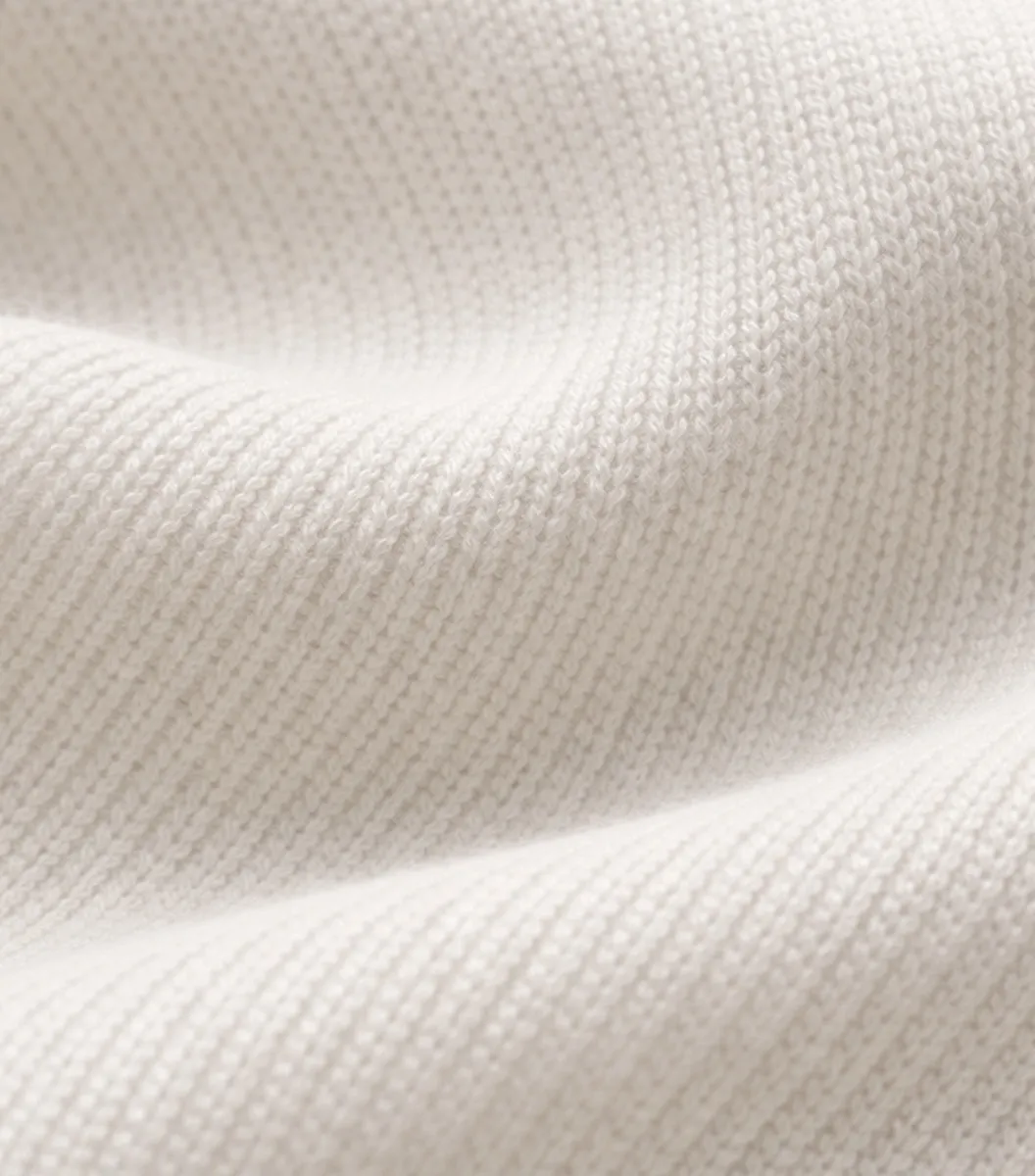 Cocorico Maille polo homme écru coton