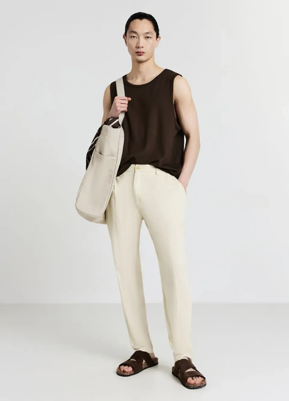 Calliope pantalon uni homme regular